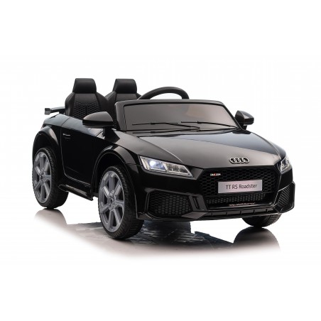 Auto Macchina Elettrica per Bambini 12V Audi TT RS Sedile Pelle con Telecomando Nera