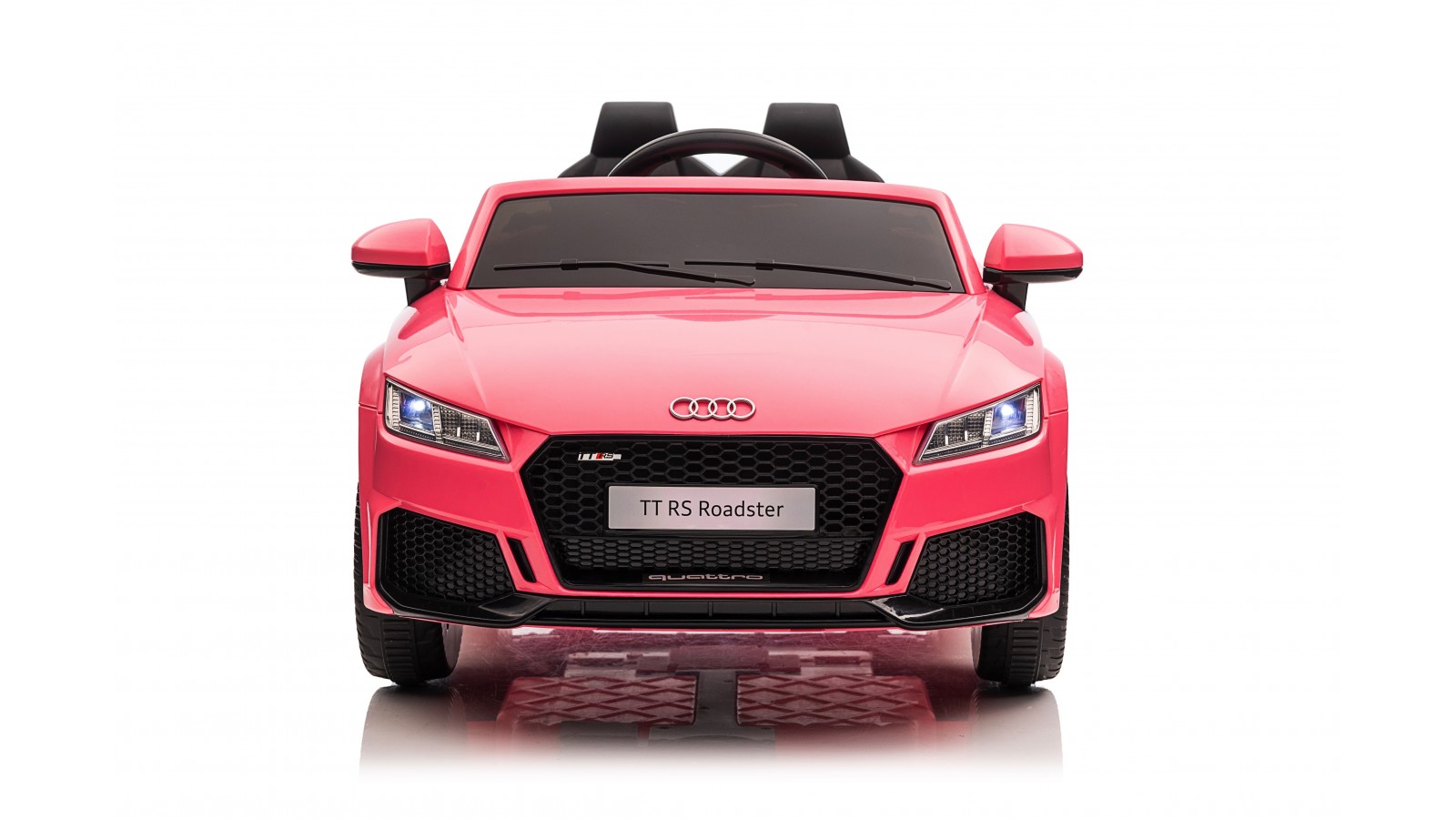 Auto Macchina Elettrica per Bambini 12V Audi TT RS Sedile Pelle con Telecomando Rosa