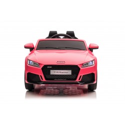 Auto Macchina Elettrica per Bambini 12V Audi TT RS Sedile Pelle con Telecomando Rosa