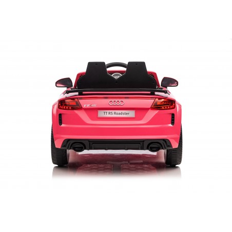 Auto Macchina Elettrica per Bambini 12V Audi TT RS Sedile Pelle con Telecomando Rosa