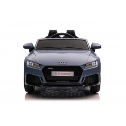 Auto Macchina Elettrica per Bambini 12V Audi TT RS Sedile Pelle con Telecomando Grigio Blue