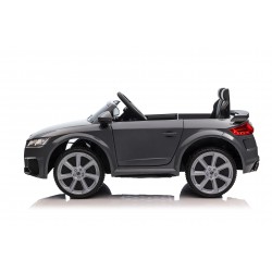 Auto Macchina Elettrica per Bambini 12V Audi TT RS Sedile Pelle con Telecomando Grigio