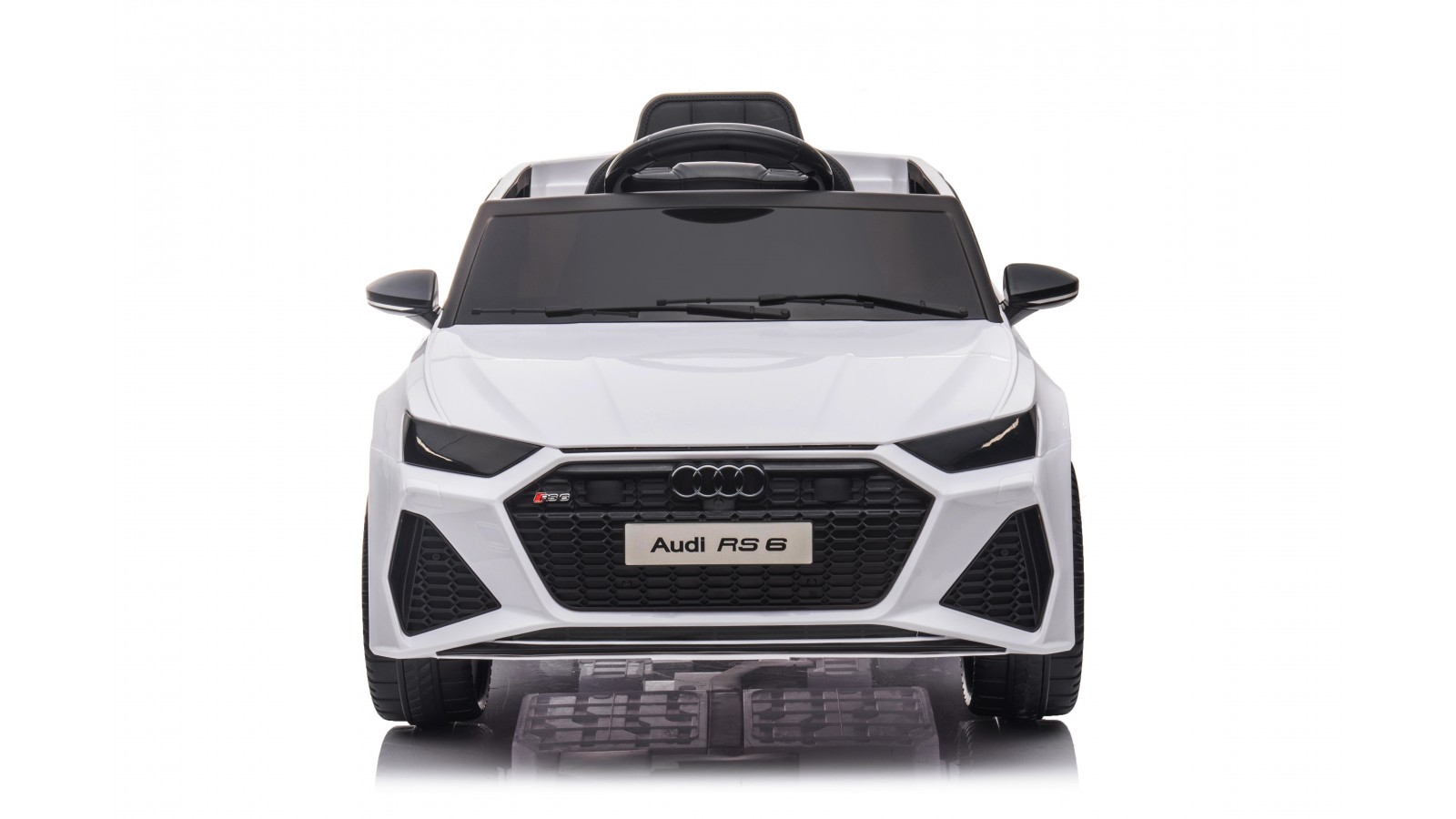 Auto Macchina Elettrica per Bambini 12V Audi RS 6 Sedile Pelle con Telecomando