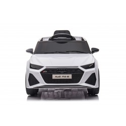 Auto Macchina Elettrica per Bambini 12V Audi RS 6 Sedile Pelle con Telecomando