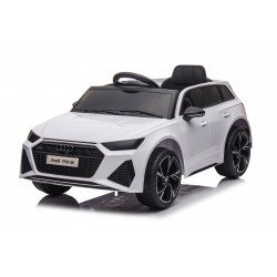 Auto Macchina Elettrica per Bambini 12V Audi RS 6 Sedile Pelle con Telecomando