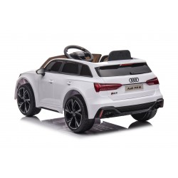 Auto Macchina Elettrica per Bambini 12V Audi RS 6 Sedile Pelle con Telecomando