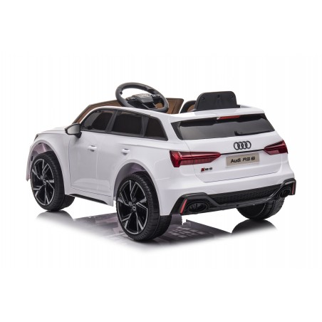 Auto Macchina Elettrica per Bambini 12V Audi RS 6 Sedile Pelle con Telecomando