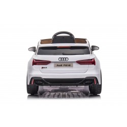 Auto Macchina Elettrica per Bambini 12V Audi RS 6 Sedile Pelle con Telecomando