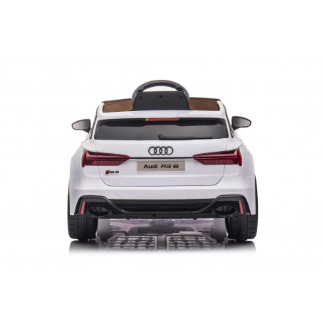 Auto Macchina Elettrica per Bambini 12V Audi RS 6 Sedile Pelle con Telecomando