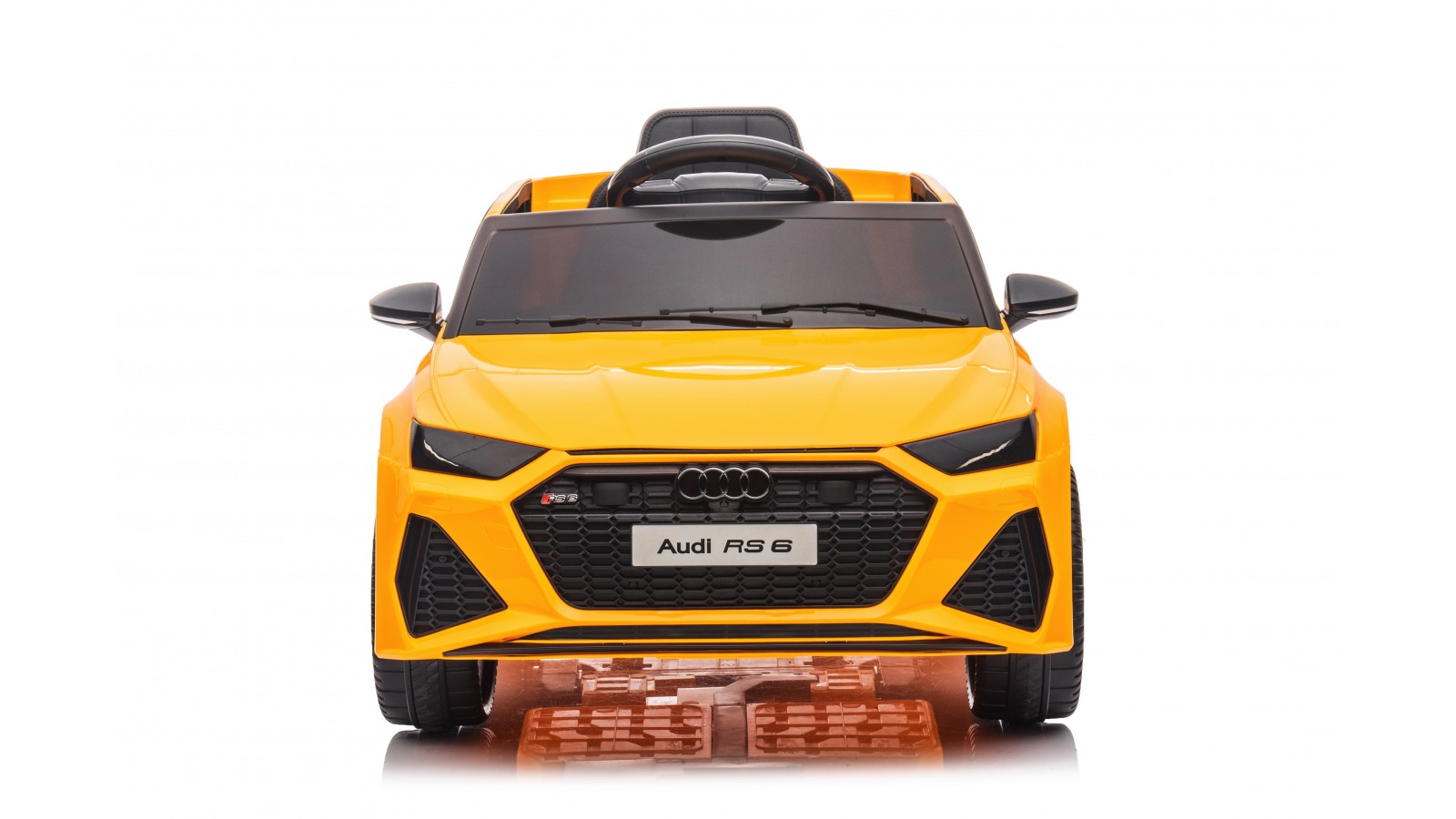 Auto Macchina Elettrica per Bambini 12V Audi RS 6 Sedile Pelle con