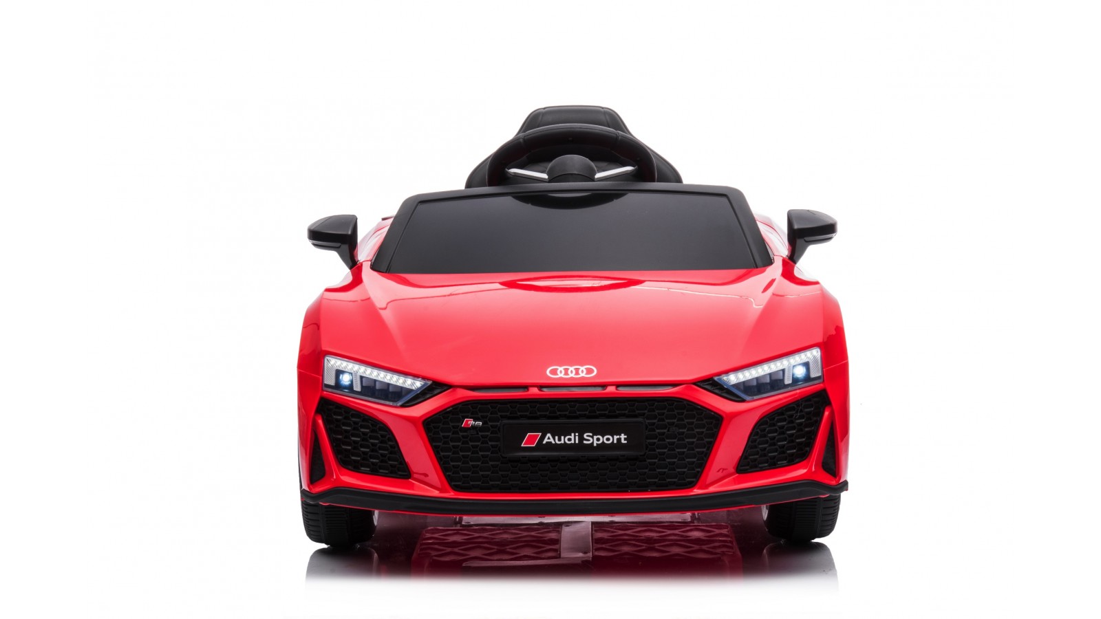 Auto Macchina Elettrica 12V NEW Audi R8 Spyder per Bambini Led MP3 con Telecomando Sedile in pelle Rossa