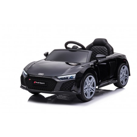 Auto Macchina Elettrica 12V NEW Audi R8 Spyder per Bambini Led MP3 con Telecomando Sedile in pelle Nera