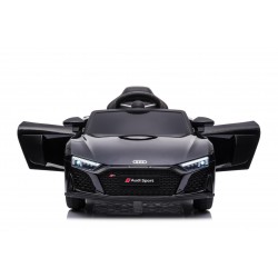 Auto Macchina Elettrica 12V NEW Audi R8 Spyder per Bambini Led MP3 con Telecomando Sedile in pelle Nera