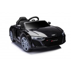 Auto Macchina Elettrica 12V NEW Audi R8 Spyder per Bambini Led MP3 con Telecomando Sedile in pelle Nera