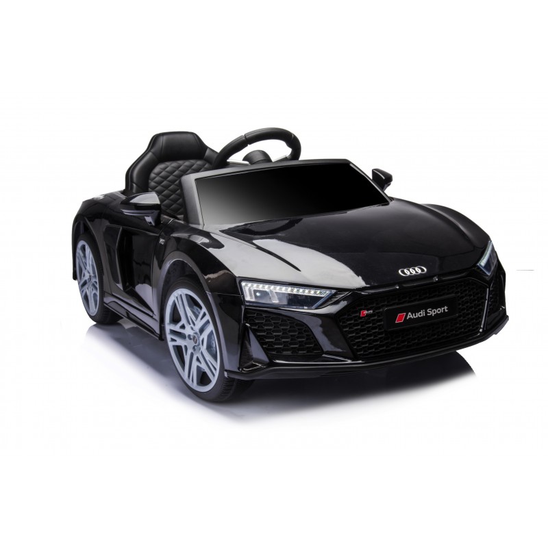 Auto Macchina Elettrica 12V NEW Audi R8 Spyder per Bambini Led MP3 con Telecomando Sedile in pelle Nera