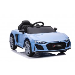 Auto Macchina Elettrica 12V NEW Audi R8 Spyder per Bambini Led MP3 con Telecomando Sedile in pelle Blue