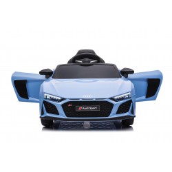 Auto Macchina Elettrica 12V NEW Audi R8 Spyder per Bambini Led MP3 con Telecomando Sedile in pelle Blue