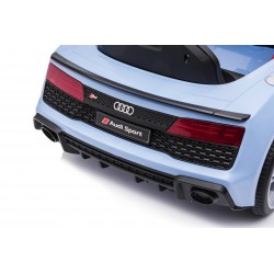 Auto Macchina Elettrica 12V NEW Audi R8 Spyder per Bambini Led MP3 con Telecomando Sedile in pelle Blue