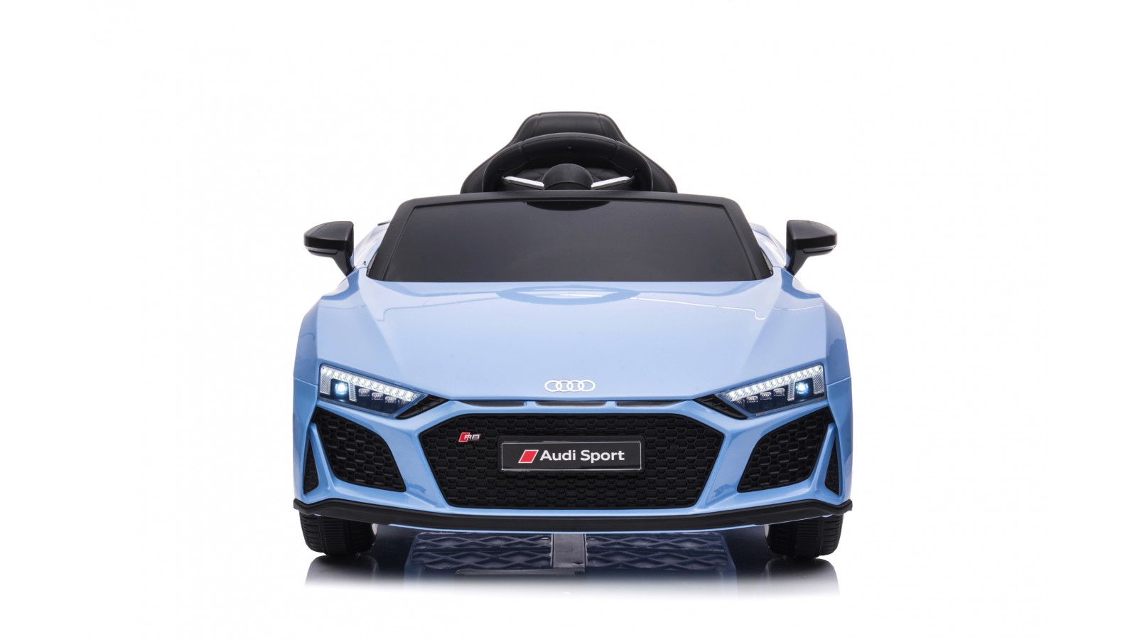 Auto Macchina Elettrica 12V NEW Audi R8 Spyder per Bambini Led MP3 con Telecomando Sedile in pelle Blue