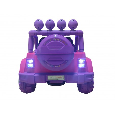 Auto macchina elettrica fuoristrada Unicorno per Viola Celeste 12V MP3 Led con Telecomando Full Optional Sedili in Pelle