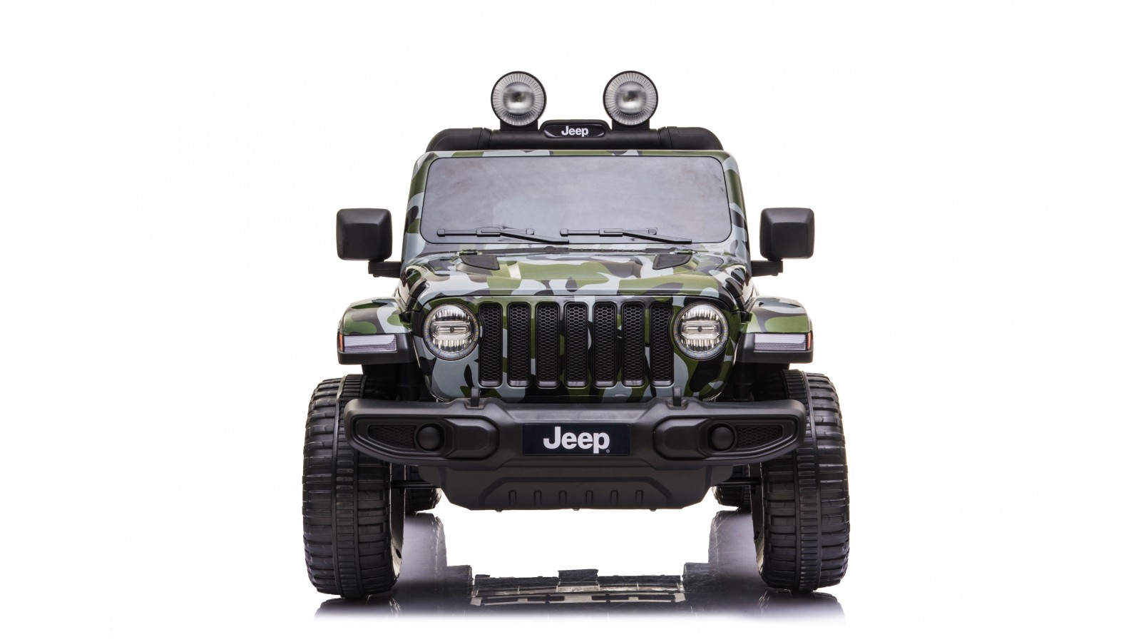 Auto Macchina Elettrica Jeep Wrangler Rubicon 12V per Bambini porte apribili Con telecomando Full accessori (Army)