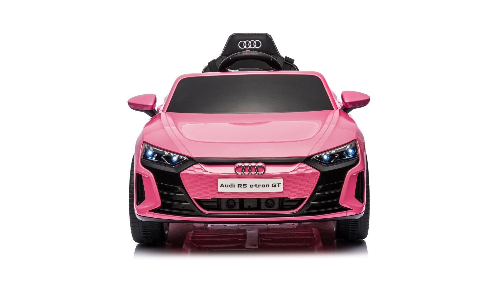 Auto Macchina Elettrica per Bambini 12V Audi RS e-tron GT Sedile Pelle con Telecomando Rosa