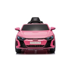 Auto Macchina Elettrica per Bambini 12V Audi RS e-tron GT Sedile Pelle con Telecomando Rosa