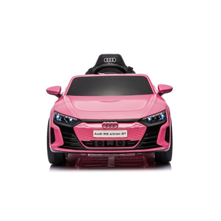 Auto Macchina Elettrica per Bambini 12V Audi RS e-tron GT Sedile Pelle con Telecomando Rosa