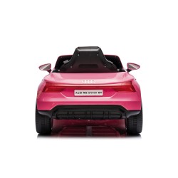 Auto Macchina Elettrica per Bambini 12V Audi RS e-tron GT Sedile Pelle con Telecomando Rosa