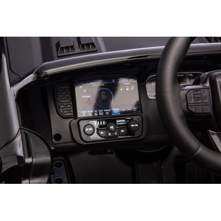 Auto Elettrica per Bambini Ford Ranger Raptor 12 Volt Ruote in Gomma Sedile in Pelle Porte Apribili e Telecomando e Tappetino