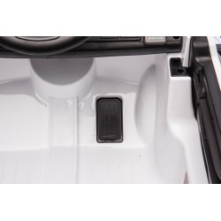 Auto Elettrica per Bambini Ford Ranger Raptor 12 Volt Ruote in Gomma Sedile in Pelle Porte Apribili Telecomando Tappetino Bianca
