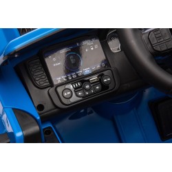 Auto Elettrica per Bambini Ford Ranger Raptor 12 Volt Ruote in Gomma Sedile in Pelle Porte Apribili Telecomando Tappetino Blue