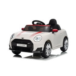 Auto Elettrica per Bambini Mini Cooper S Cabrio 12V Ruote in Full Optional Sedile in Pelle Porte Apribili Telecomando Tappetino