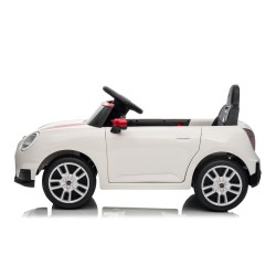 Auto Elettrica per Bambini Mini Cooper S Cabrio 12V Ruote in Full Optional Sedile in Pelle Porte Apribili Telecomando Tappetino
