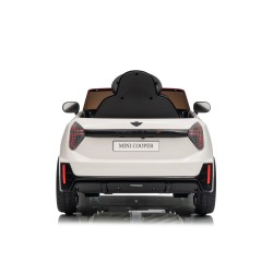 Auto Elettrica per Bambini Mini Cooper S Cabrio 12V Ruote in Full Optional Sedile in Pelle Porte Apribili Telecomando Tappetino