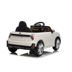 Auto Elettrica per Bambini Mini Cooper S Cabrio 12V Ruote in Full Optional Sedile in Pelle Porte Apribili Telecomando Tappetino