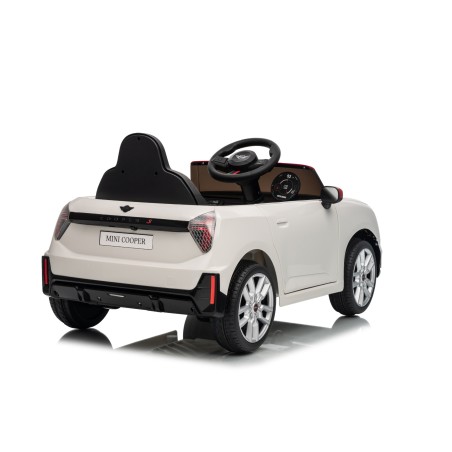 Auto Elettrica per Bambini Mini Cooper S Cabrio 12V Ruote in Full Optional Sedile in Pelle Porte Apribili Telecomando Tappetino