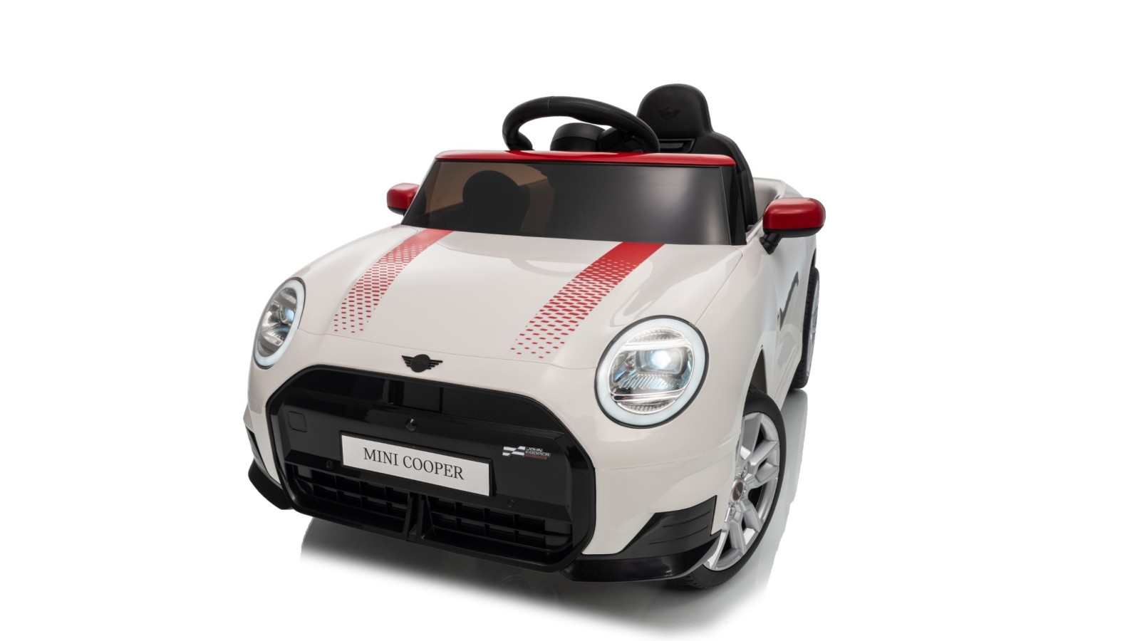 Auto Elettrica per Bambini Mini Cooper S Cabrio 12V Ruote in Full Optional Sedile in Pelle Porte Apribili Telecomando Tappetino