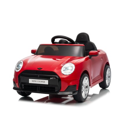 Auto Elettrica per Bambini Mini Cooper S Cabrio 12V Ruote in Full Optional Sedile in Pelle Porte Apribili Telecomando Tappetino