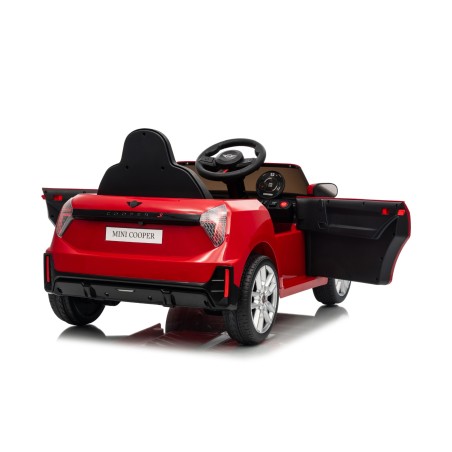 Auto Elettrica per Bambini Mini Cooper S Cabrio 12V Ruote in Full Optional Sedile in Pelle Porte Apribili Telecomando Tappetino