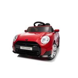Auto Elettrica per Bambini Mini Cooper S Cabrio 12V Ruote in Full Optional Sedile in Pelle Porte Apribili Telecomando Tappetino