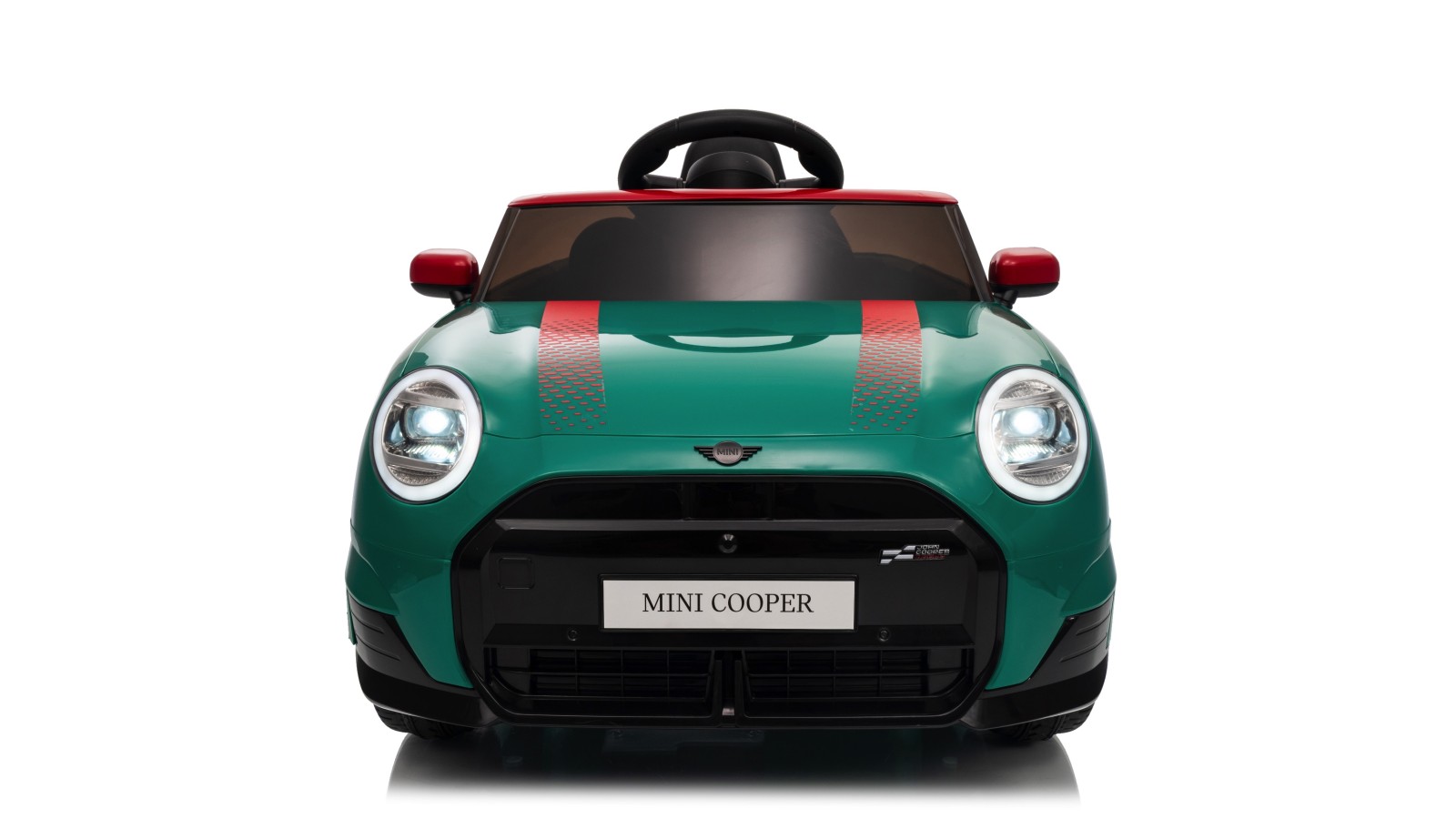 Auto Elettrica per Bambini Mini Cooper S Cabrio 12V Ruote in Full Optional Sedile in Pelle Porte Apribili Telecomando Tappetino