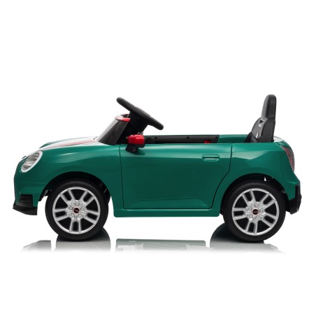 Auto Elettrica per Bambini Mini Cooper S Cabrio 12V Ruote in Full Optional Sedile in Pelle Porte Apribili Telecomando Tappetino