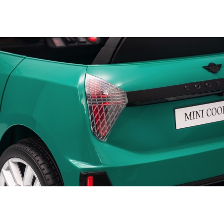 Auto Elettrica per Bambini Mini Cooper S Cabrio 12V Ruote in Full Optional Sedile in Pelle Porte Apribili Telecomando Tappetino