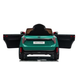 Auto Elettrica per Bambini Mini Cooper S Cabrio 12V Ruote in Full Optional Sedile in Pelle Porte Apribili Telecomando Tappetino