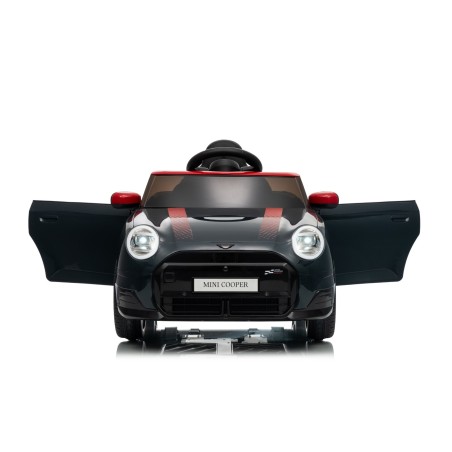 Auto Elettrica per Bambini Mini Cooper S Cabrio 12V Ruote in Full Optional Sedile in Pelle Porte Apribili Telecomando Tappetino