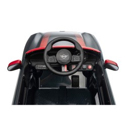 Auto Elettrica per Bambini Mini Cooper S Cabrio 12V Ruote in Full Optional Sedile in Pelle Porte Apribili Telecomando Tappetino