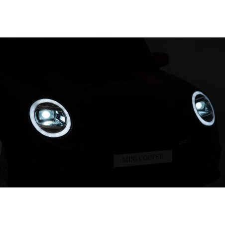 Auto Elettrica per Bambini Mini Cooper S Cabrio 12V Ruote in Full Optional Sedile in Pelle Porte Apribili Telecomando Tappetino