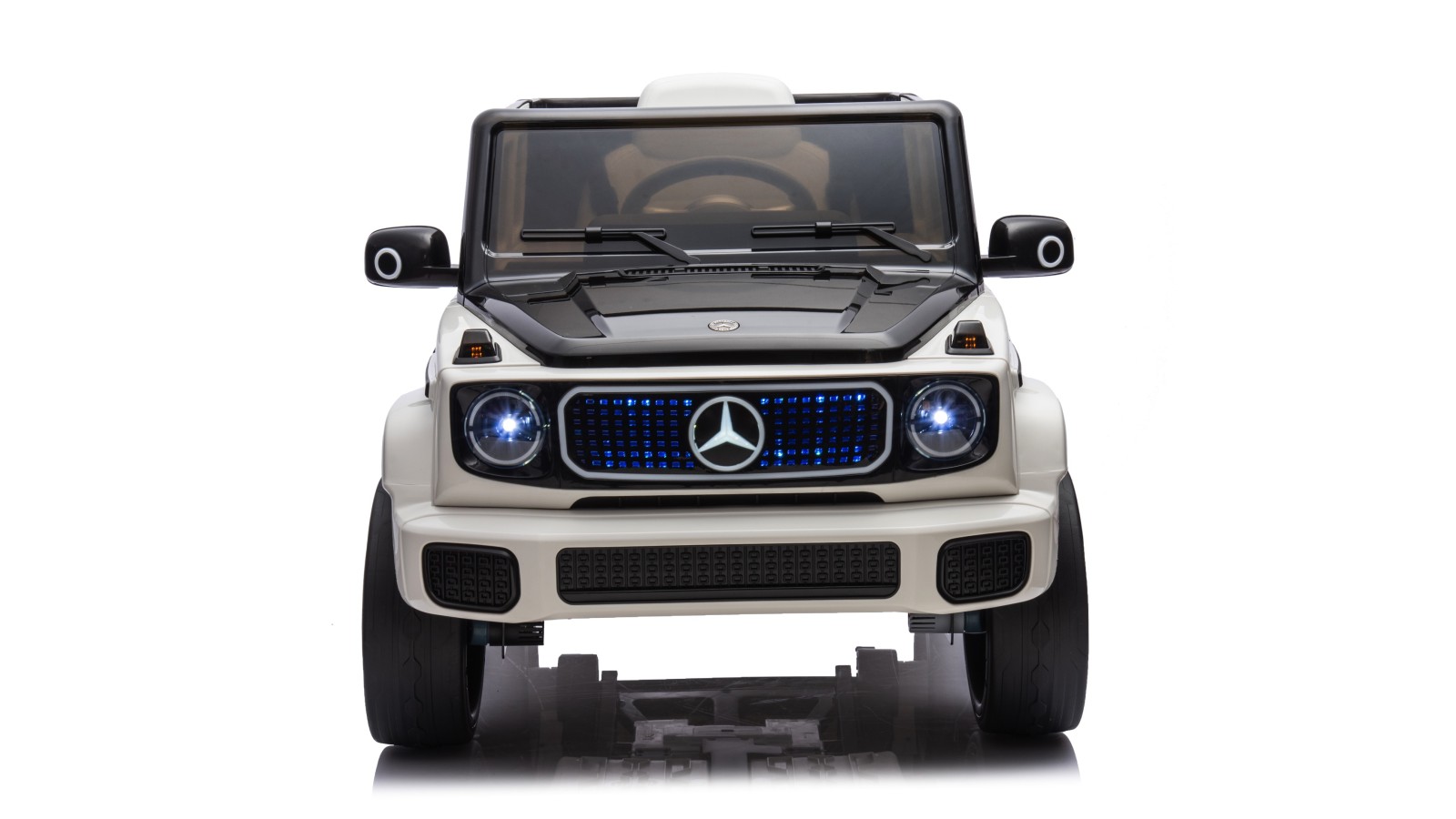 Auto Elettrica per Bambini  Mercedes EQG 63 Concept 12V Ruote in Gomma Full Optional Sedile Pelle Porte Apribili Telecomando
