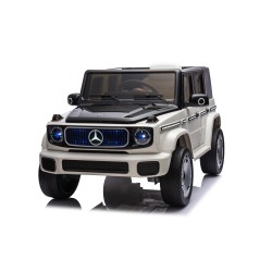 Auto Elettrica per Bambini  Mercedes EQG 63 Concept 12V Ruote in Gomma Full Optional Sedile Pelle Porte Apribili Telecomando